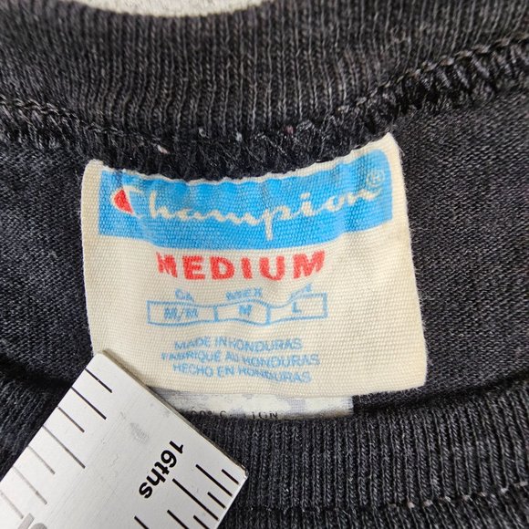 Champion Life Heritage T-Shirt Men's Medium Black Big C Chest Patriotic Logo - Picture 6 of 8